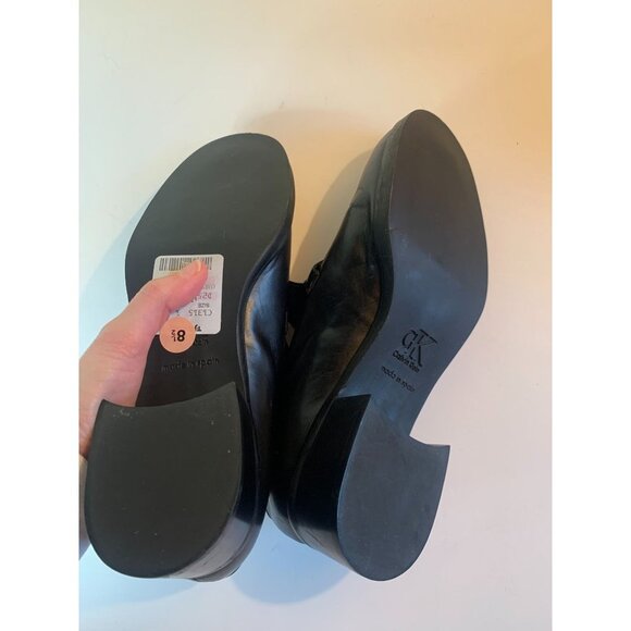 Calvin Klein NEW Vintage Chunky Loafer Shoe Black 8.5 M - Picture 11 of 11